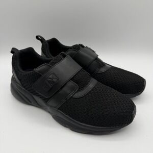 Propet Stability X Strap Walking‎ Shoes Womens Sz 8 W(D) Black Comfort Sneakers